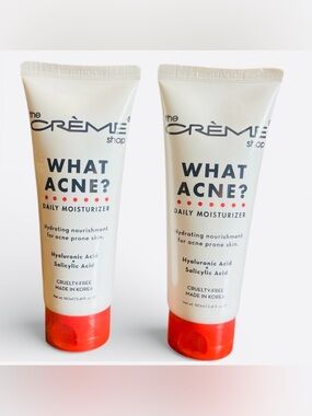 2 packs of The Creme Shop What Acne?
Daily Moisturizer